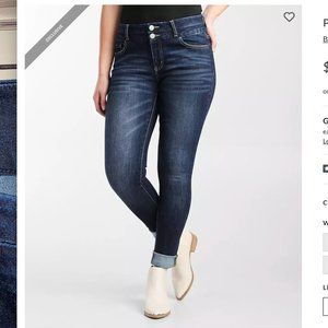 BKE Payton Universal Fit Mid Rise Dark Wash Skinny Jean